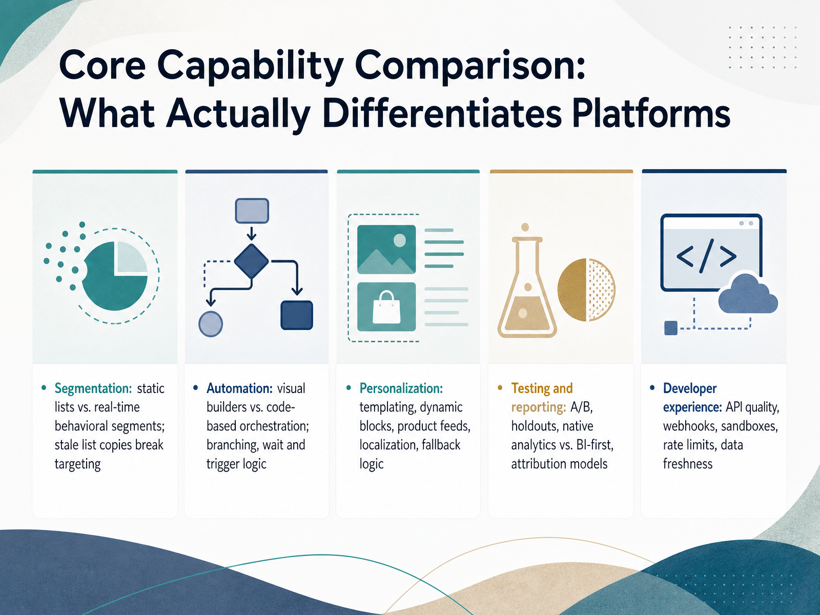 Core Capability Comparison: What Actually Differentiates Platforms