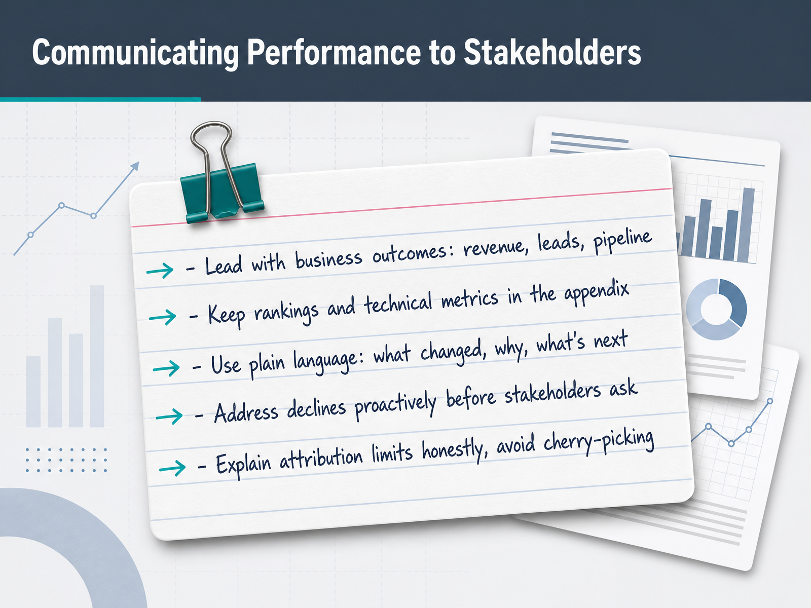 Communicating Performance to Stakeholders