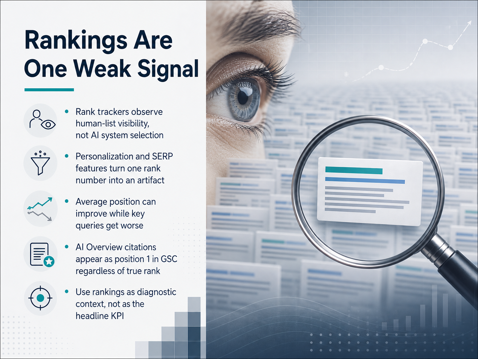 Rankings Are One Weak Signal
