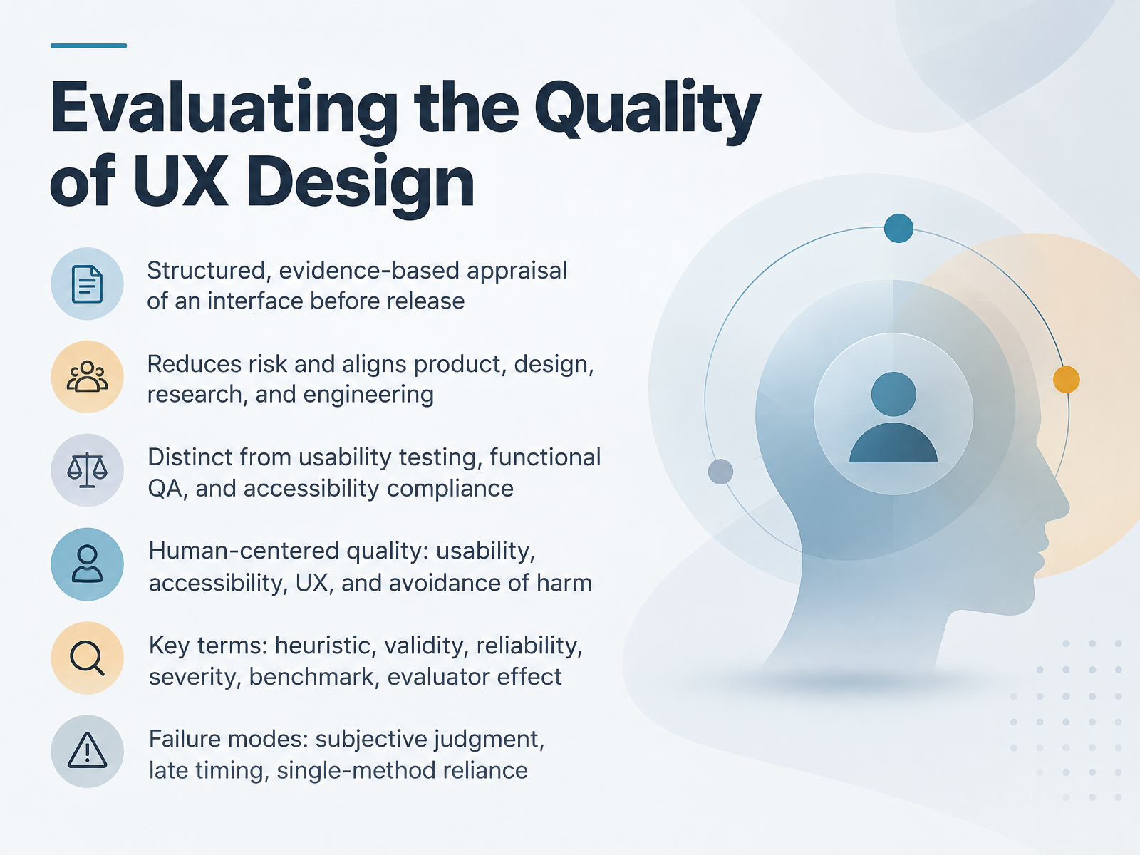 Evaluating UX Design Quality