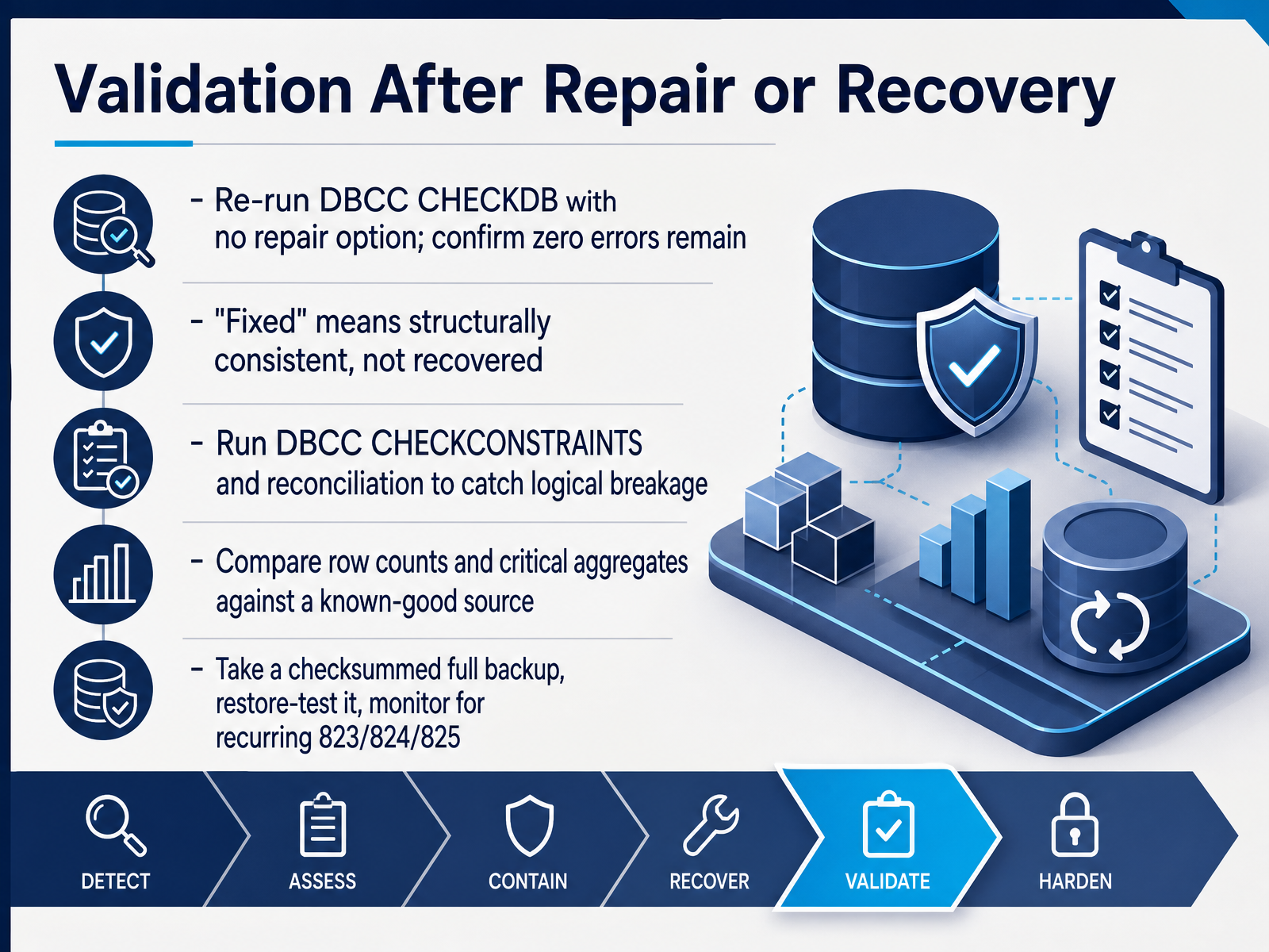 Validation After Repair or Recovery