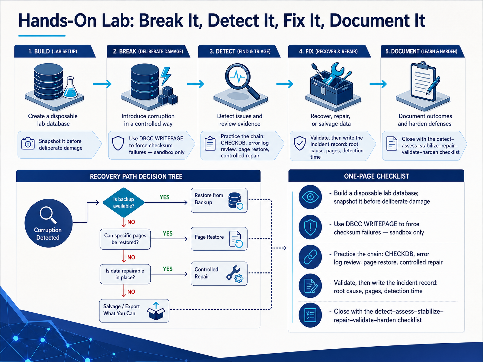 Hands-On Lab: Break It, Detect It, Fix It, Document It