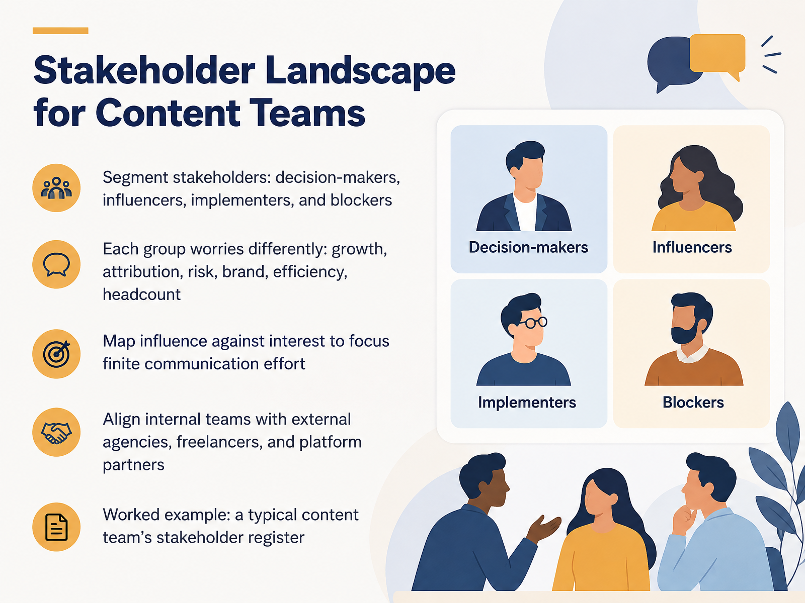 Stakeholder Landscape for Content Teams