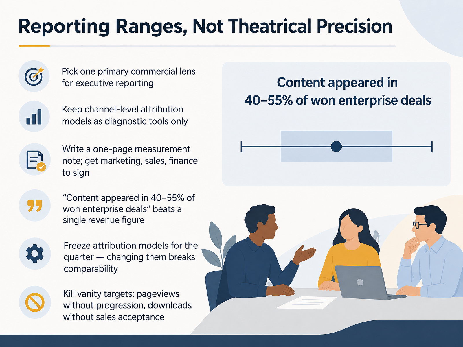 Reporting Ranges, Not Theatrical Precision
