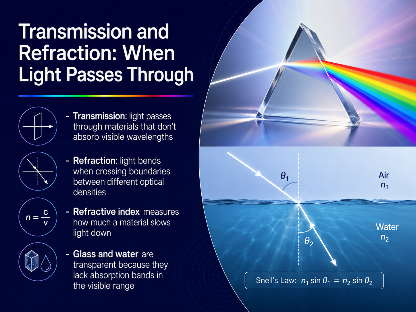 Transmission and Refraction: When Light Passes Through