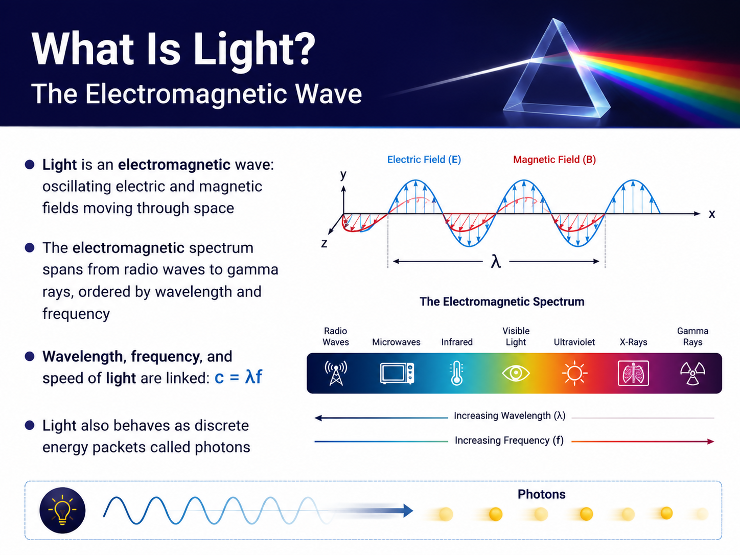 What Is Light? The Electromagnetic Wave