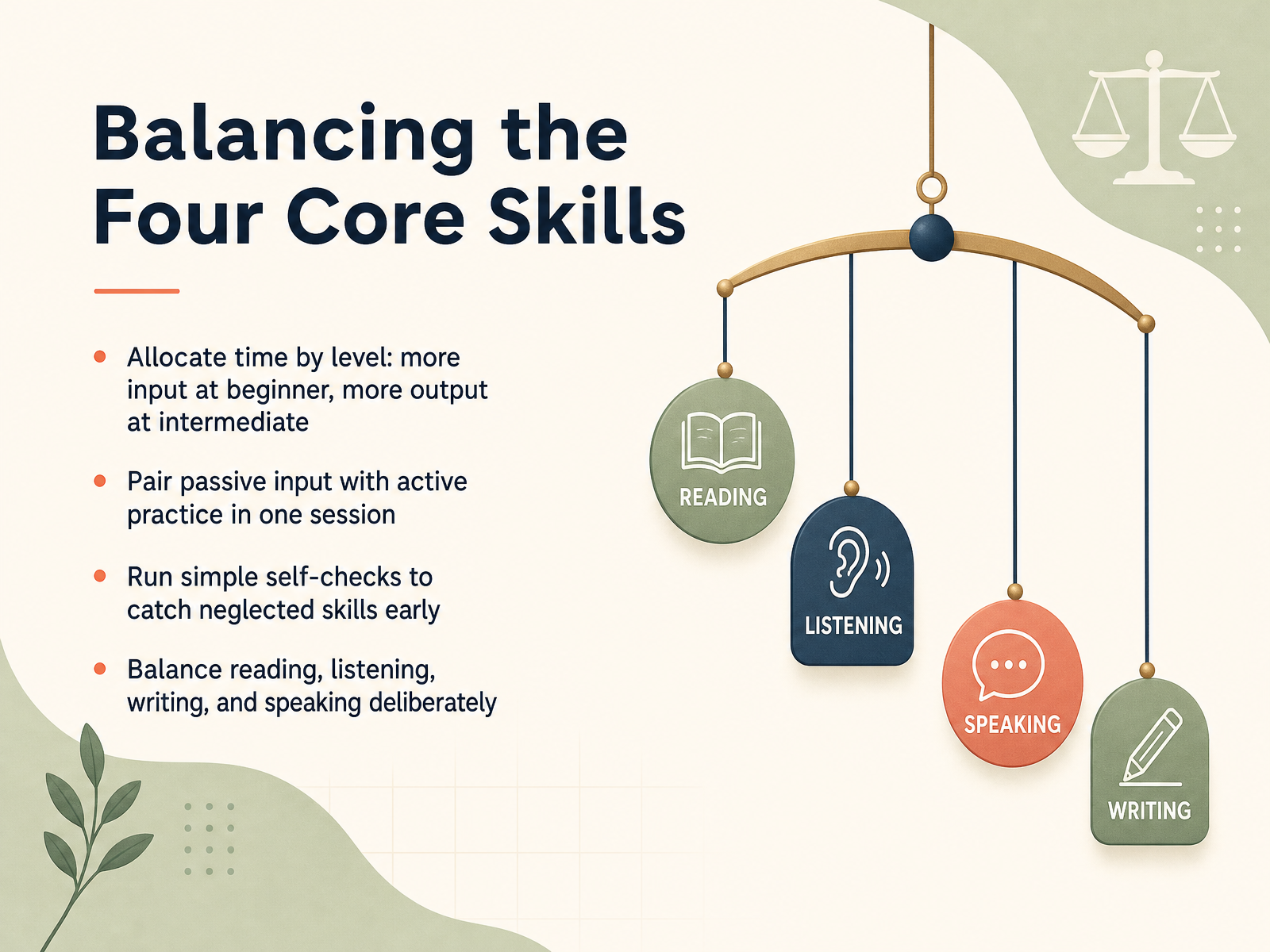 Balancing the Four Core Skills