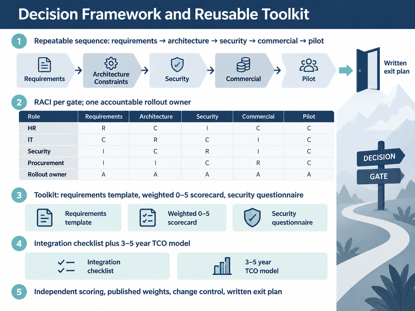 Decision Framework and Reusable Toolkit