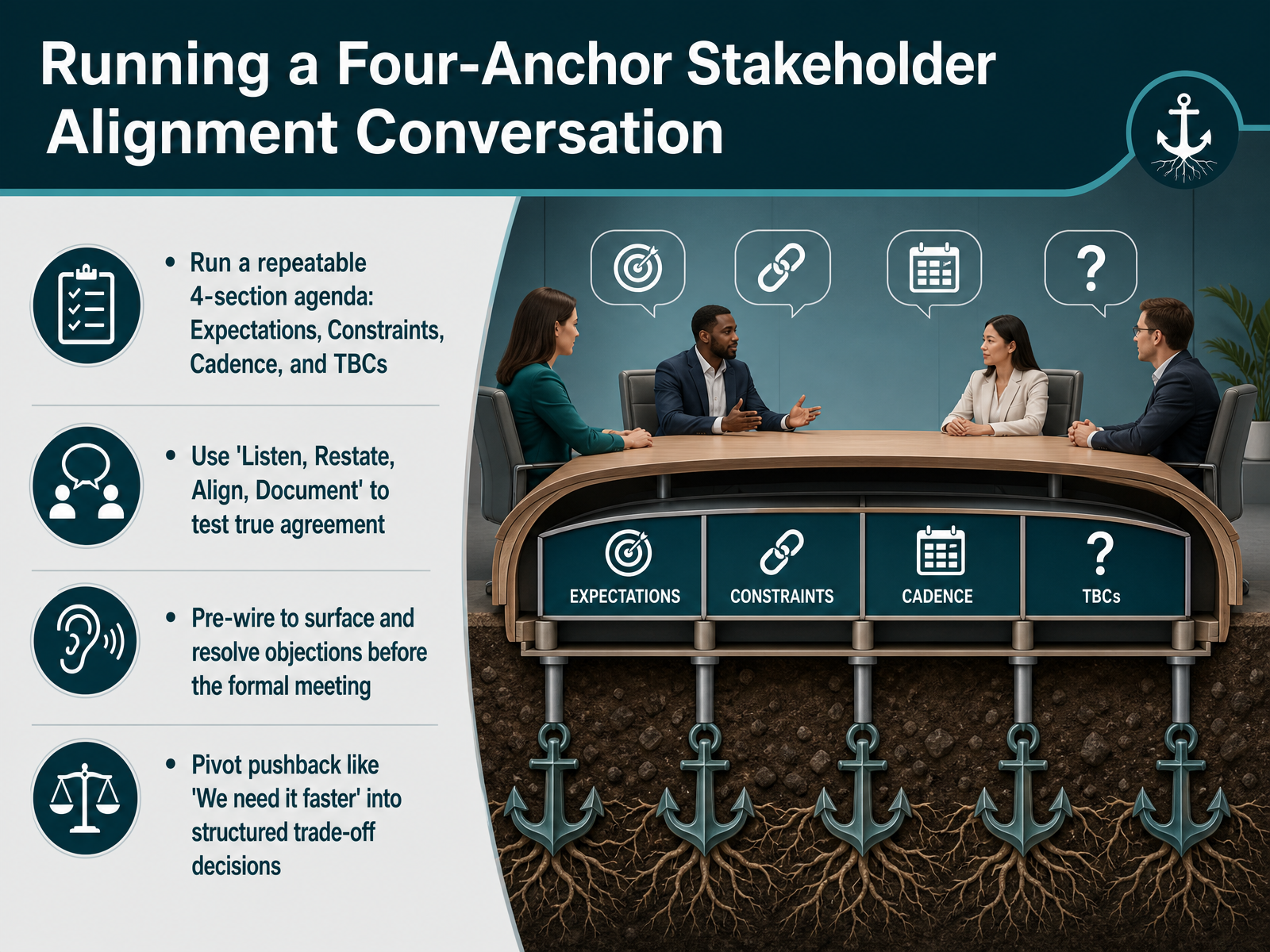 Running a Four-Anchor Stakeholder Alignment Conversation