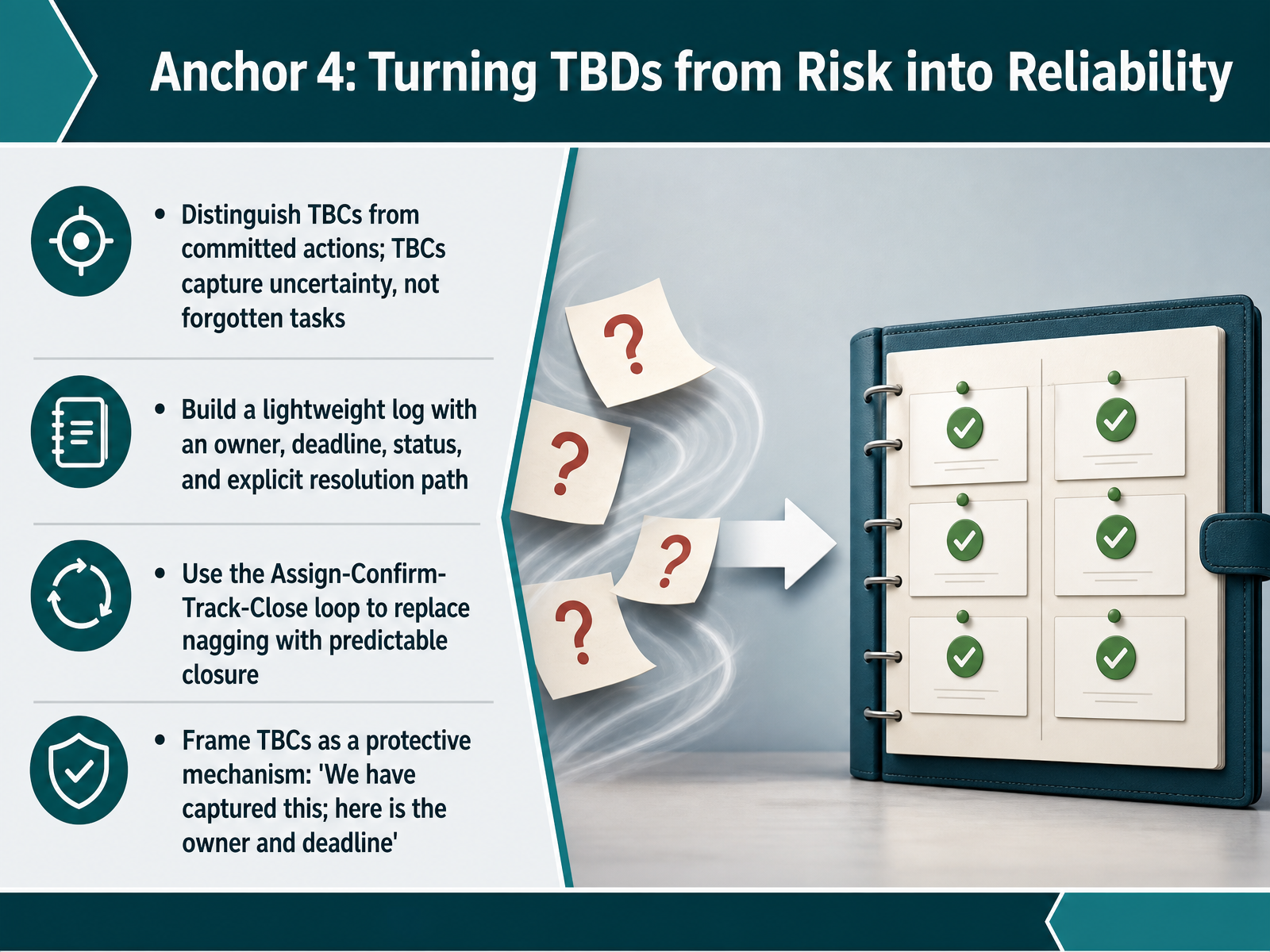 Anchor 4: Turning TBDs from Risk into Reliability