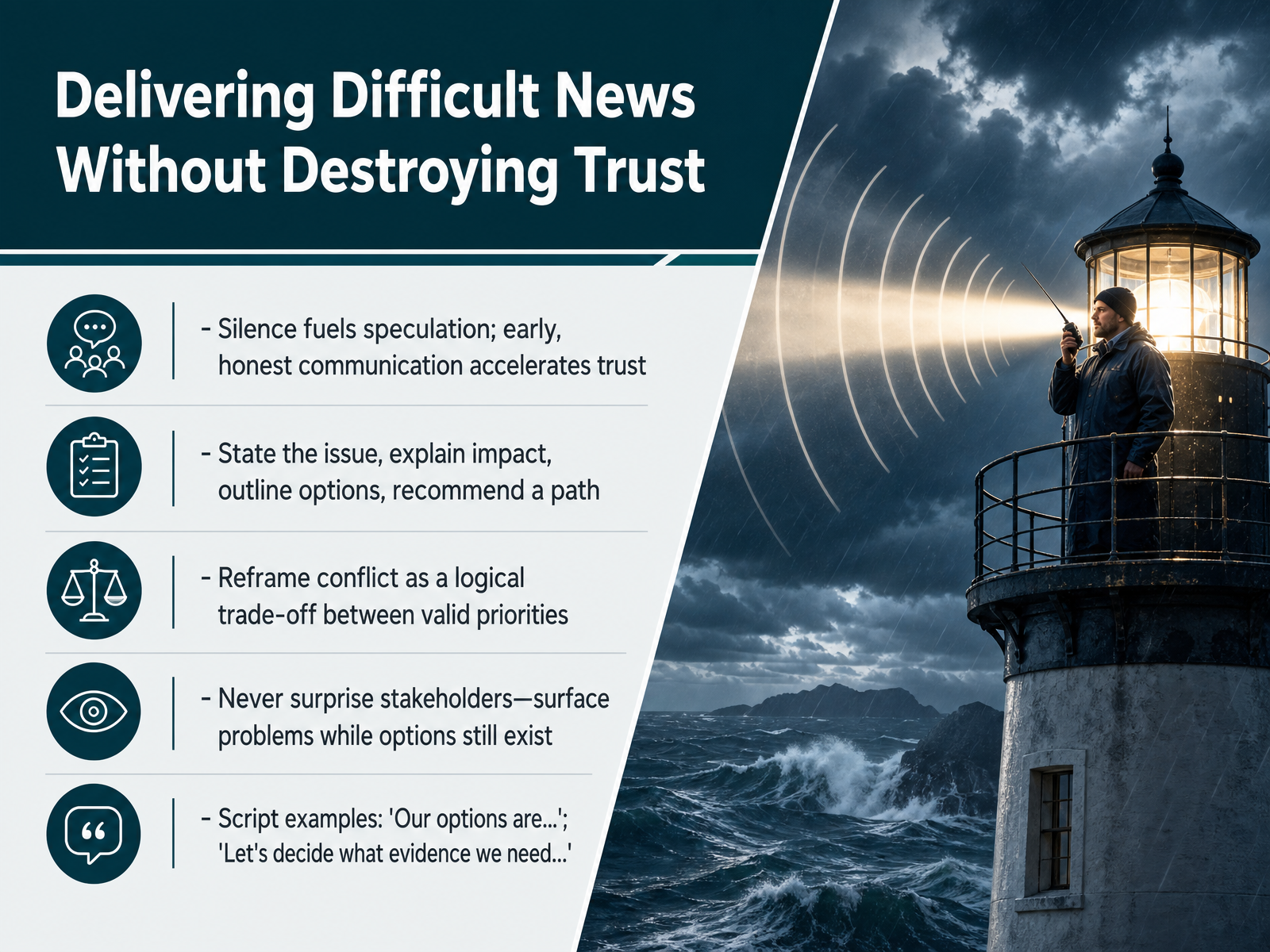 Delivering Difficult News Without Destroying Trust