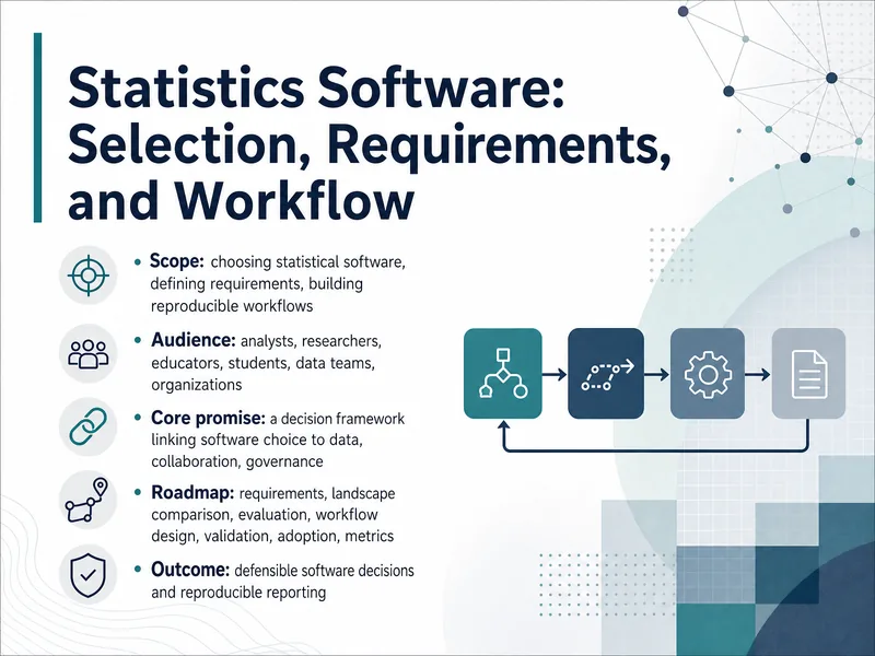 Statistics Software: Selection and Workflow — digital-human course