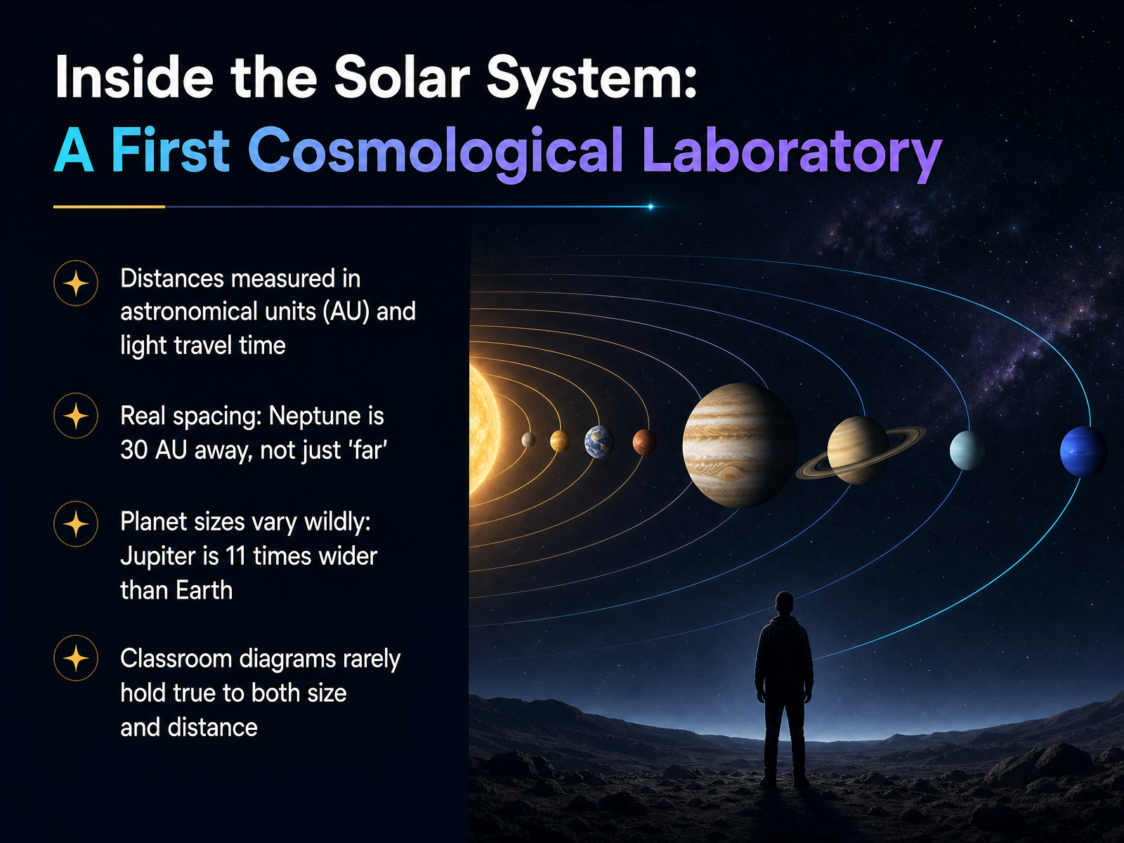 Inside the Solar System: A First Cosmological Laboratory