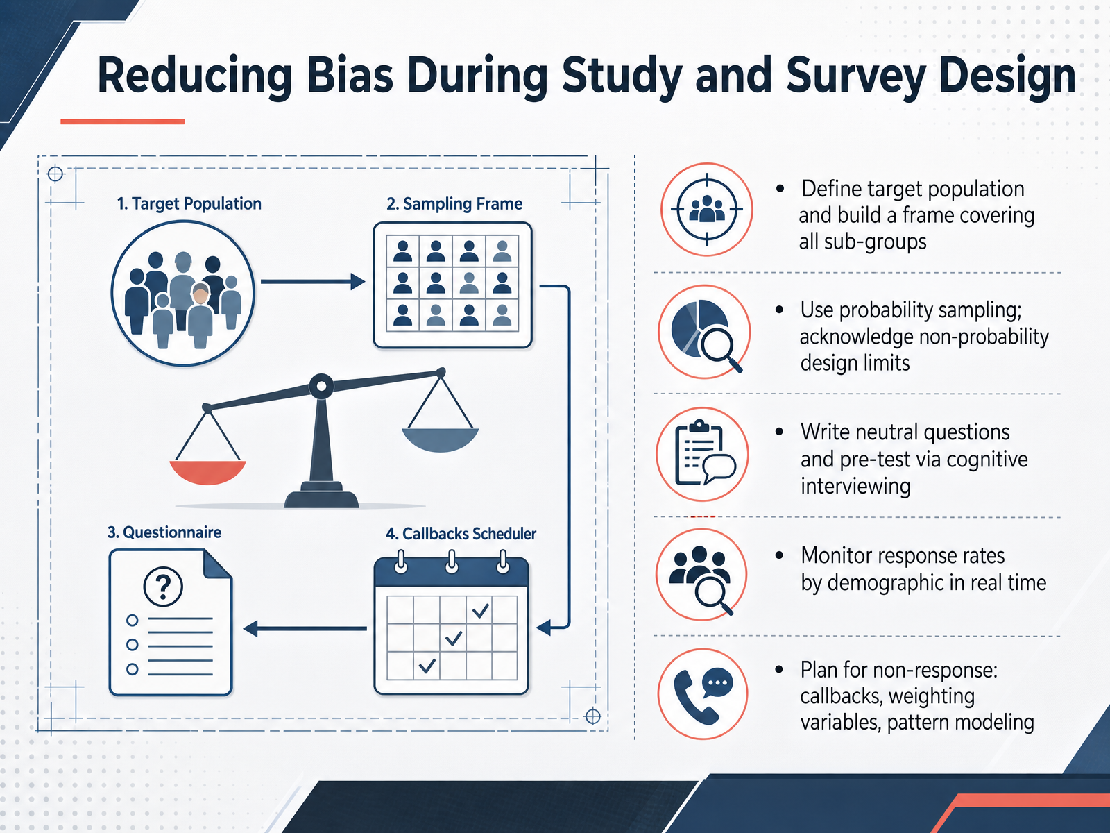 Reducing Bias During Study and Survey Design