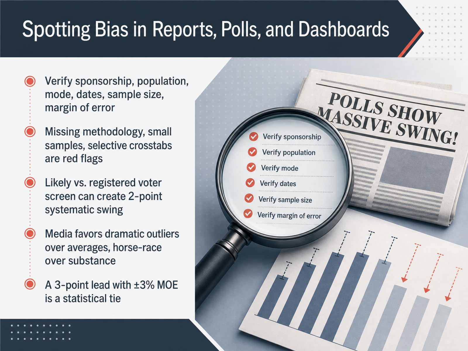 Spotting Bias in Reports, Polls, and Dashboards