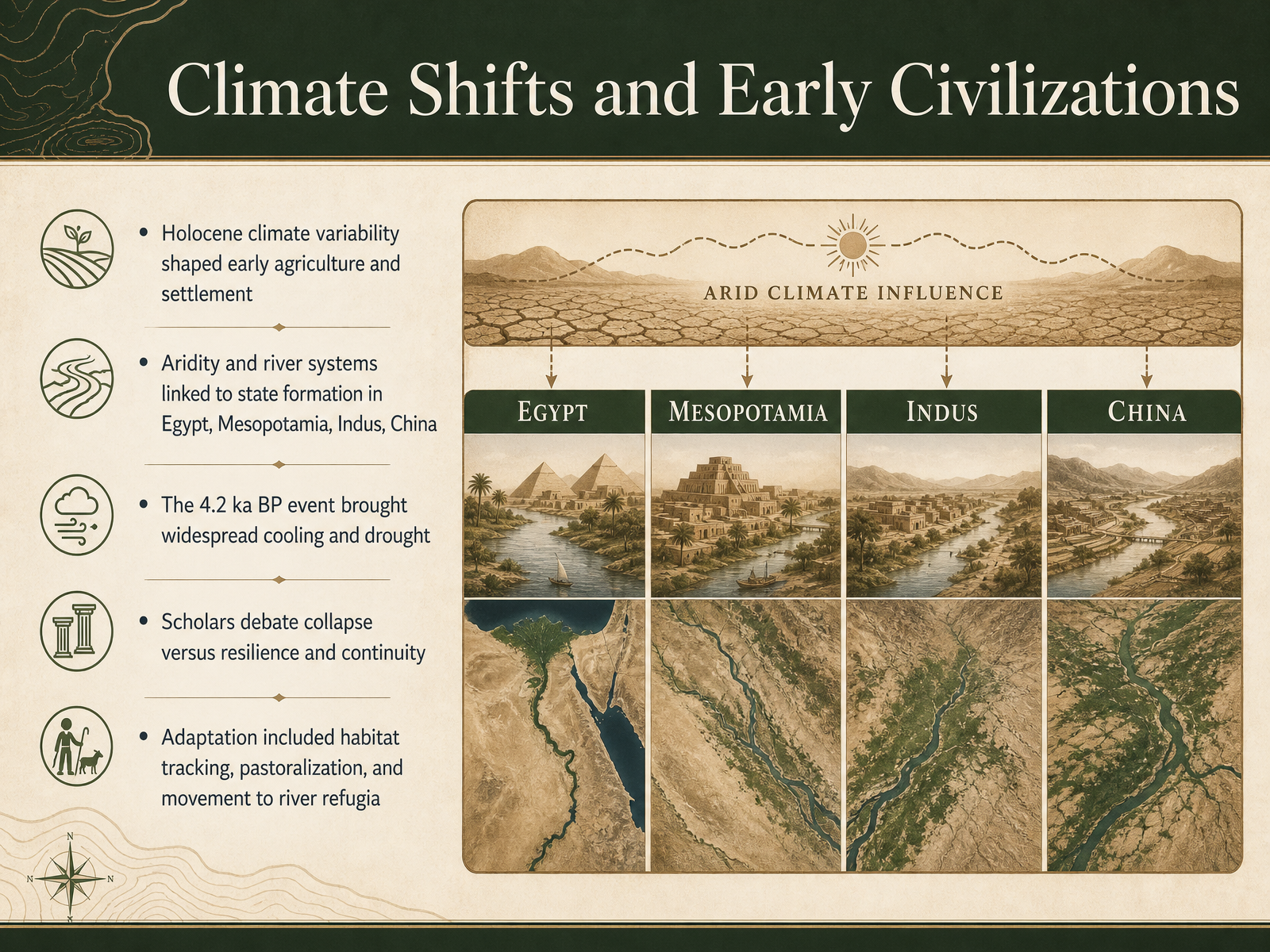 Climate Shifts and Early Civilizations