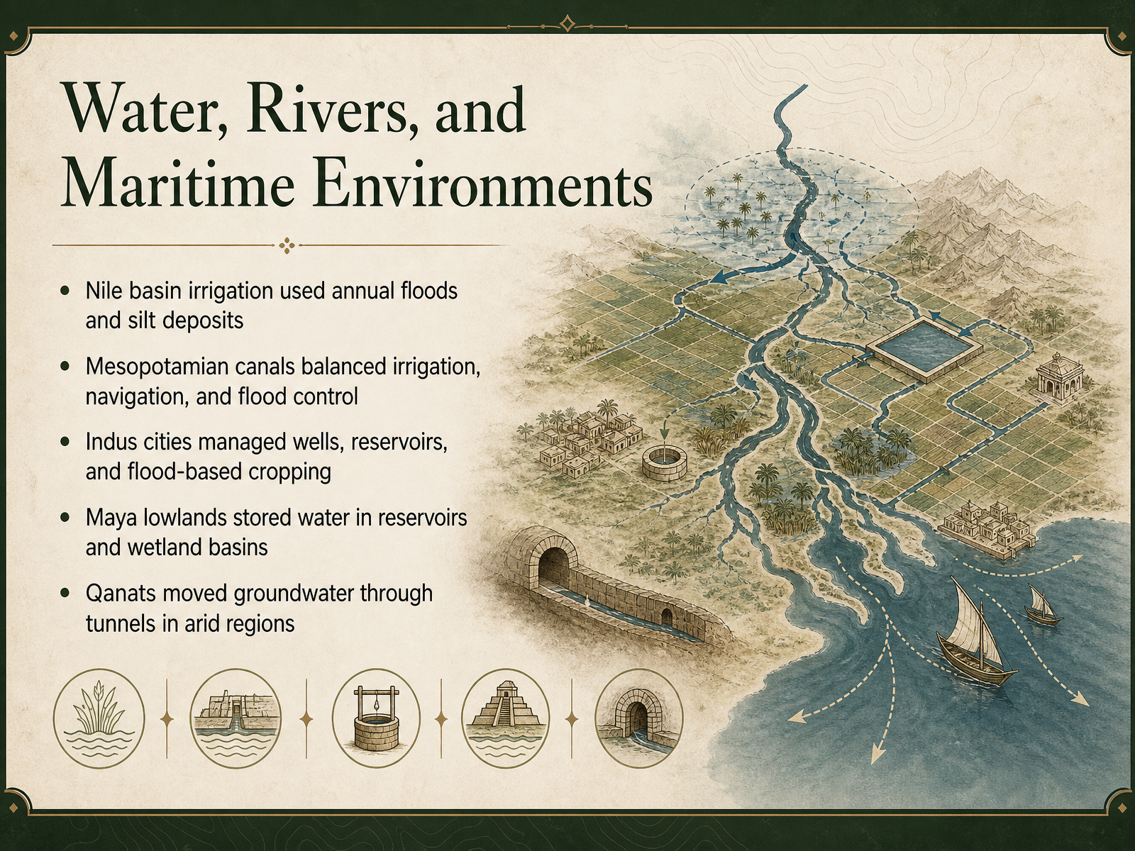 Water, Rivers, and Maritime Environments