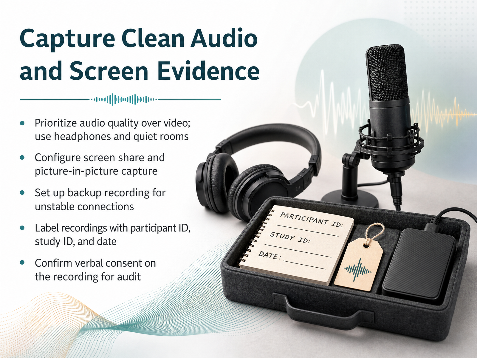 Capture Clean Audio and Screen Evidence