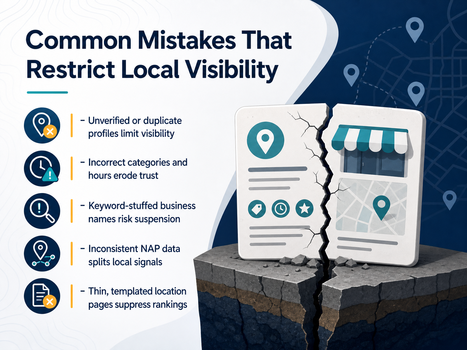 Common Mistakes That Restrict Local Visibility
