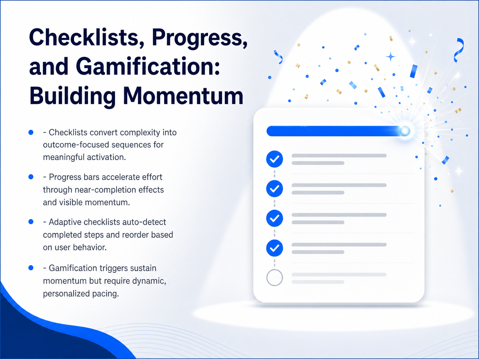 Checklists, Progress, and Gamification: Building Momentum