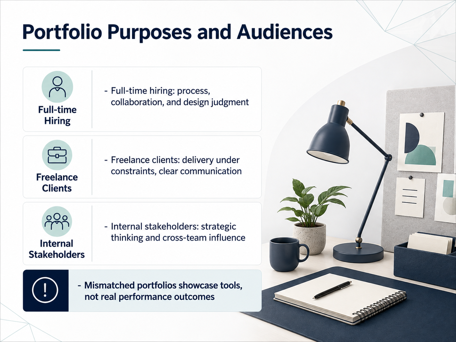 Portfolio Purposes and Audiences