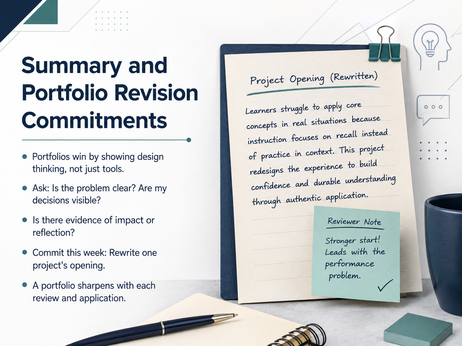 Summary and Portfolio Revision Commitments
