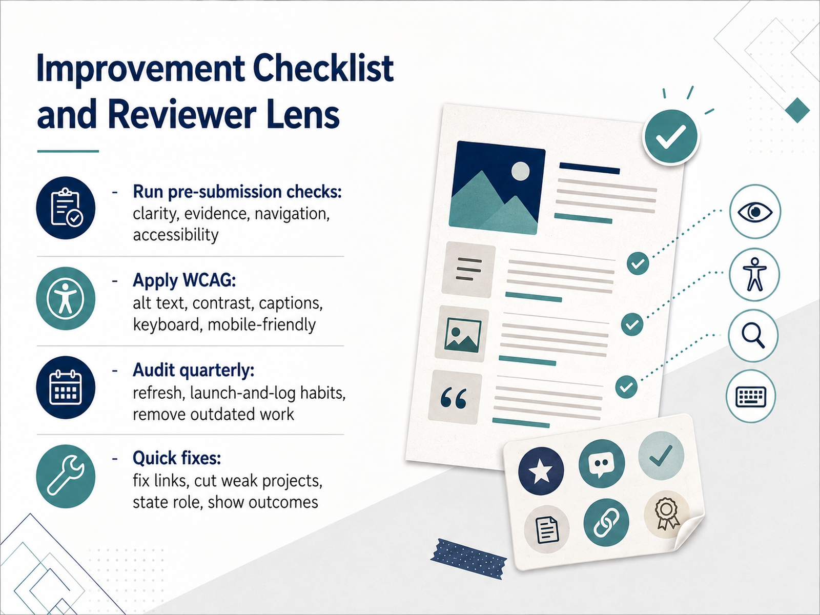 Improvement Checklist and Reviewer Lens
