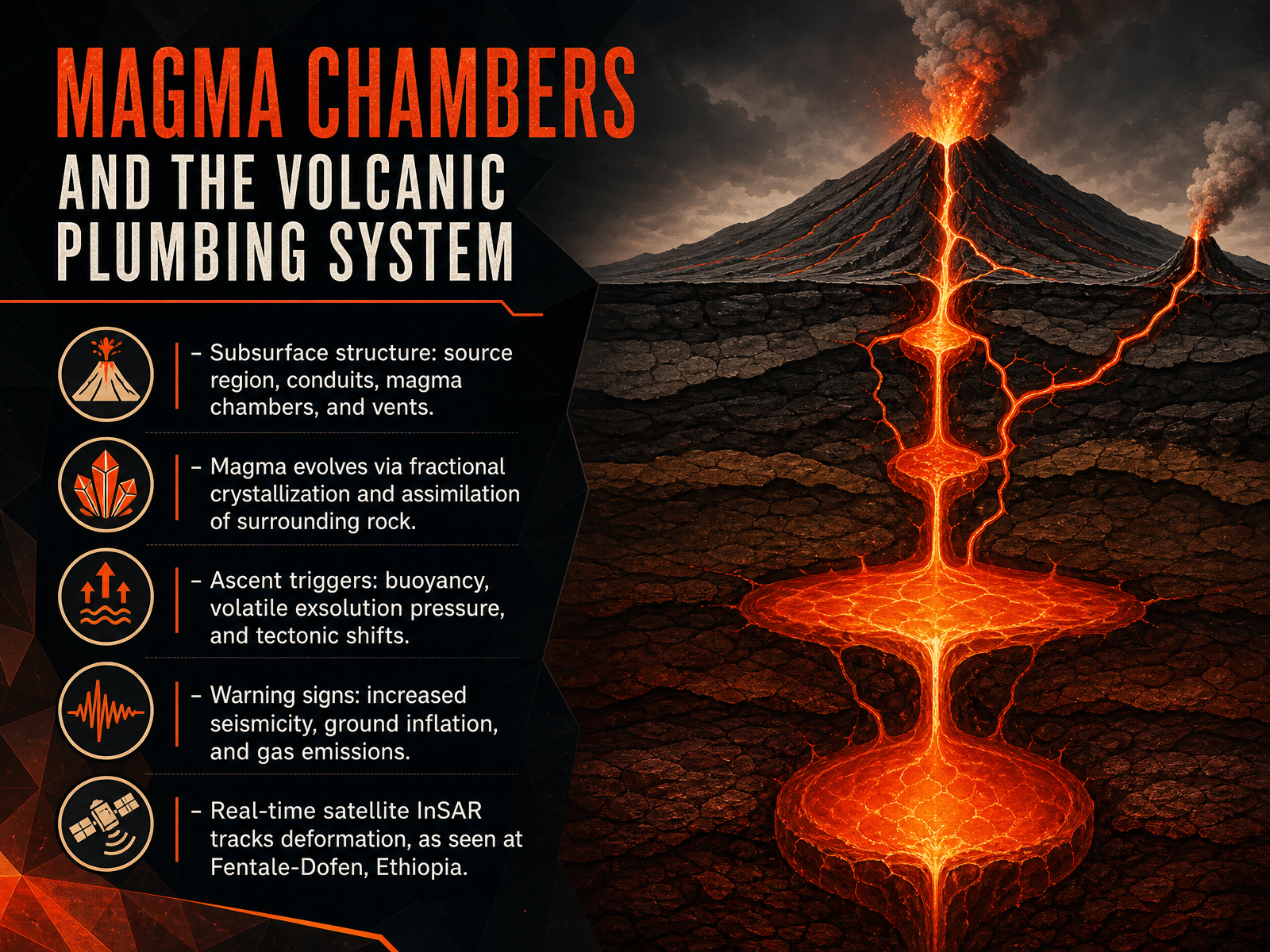 Magma Chambers and the Volcanic Plumbing System