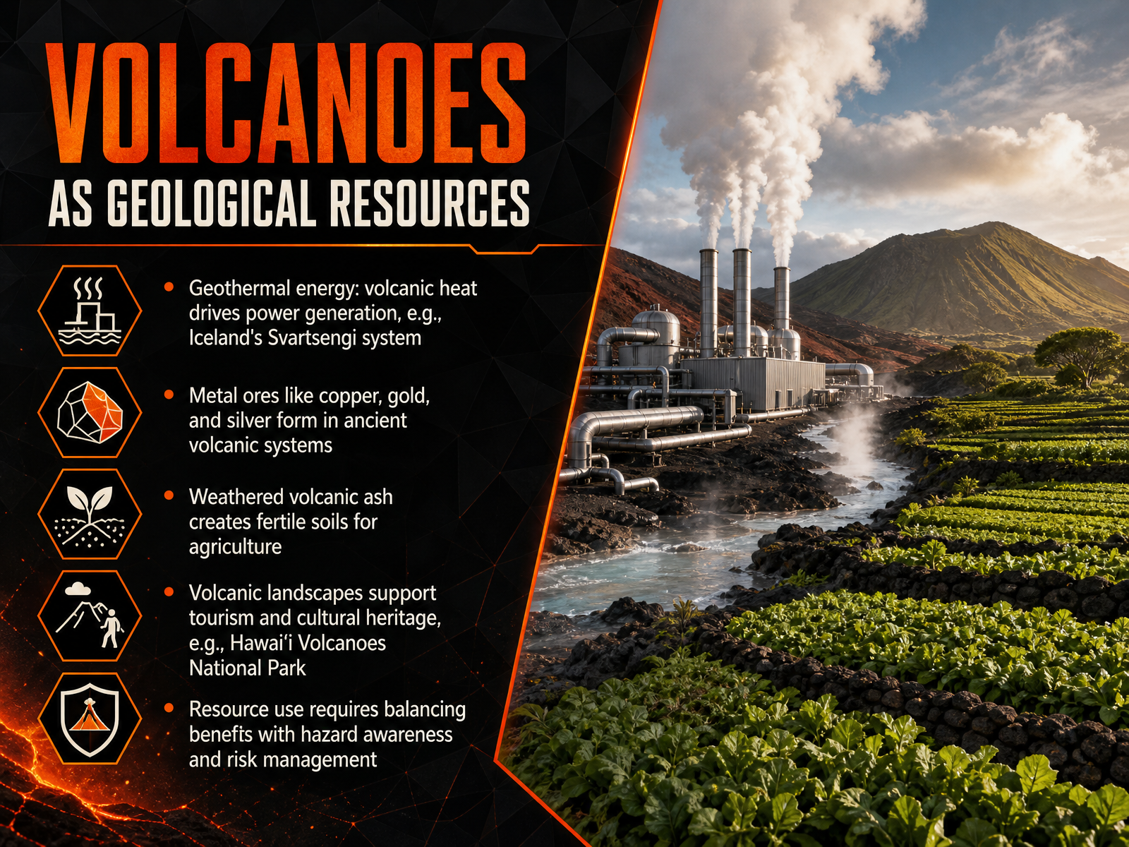Volcanoes as Geological Resources