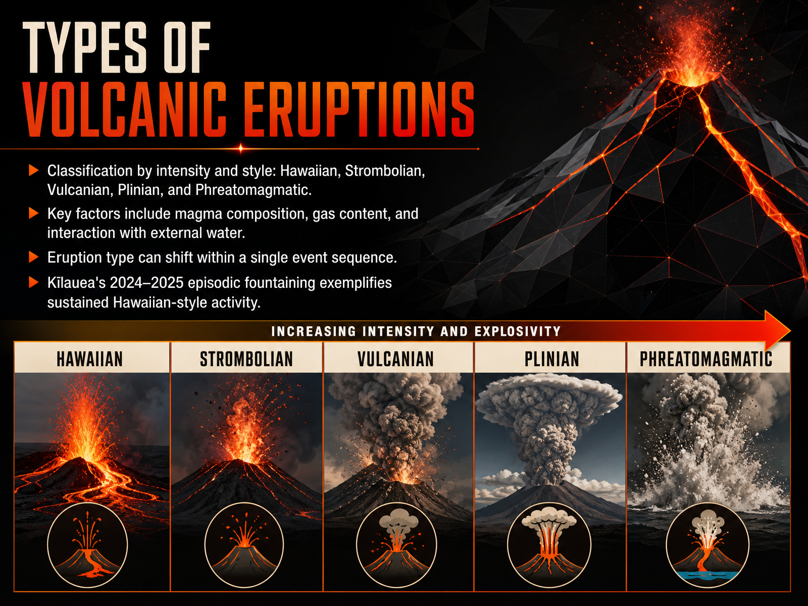 Types of Volcanic Eruptions
