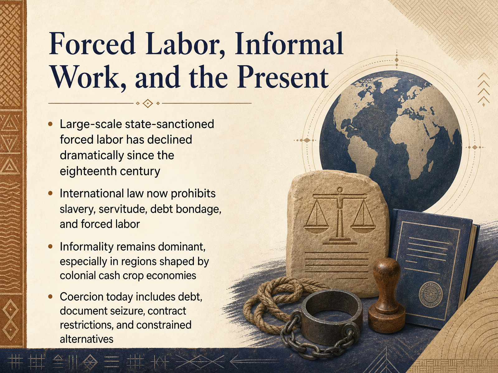Forced Labor, Informal Work, and the Present