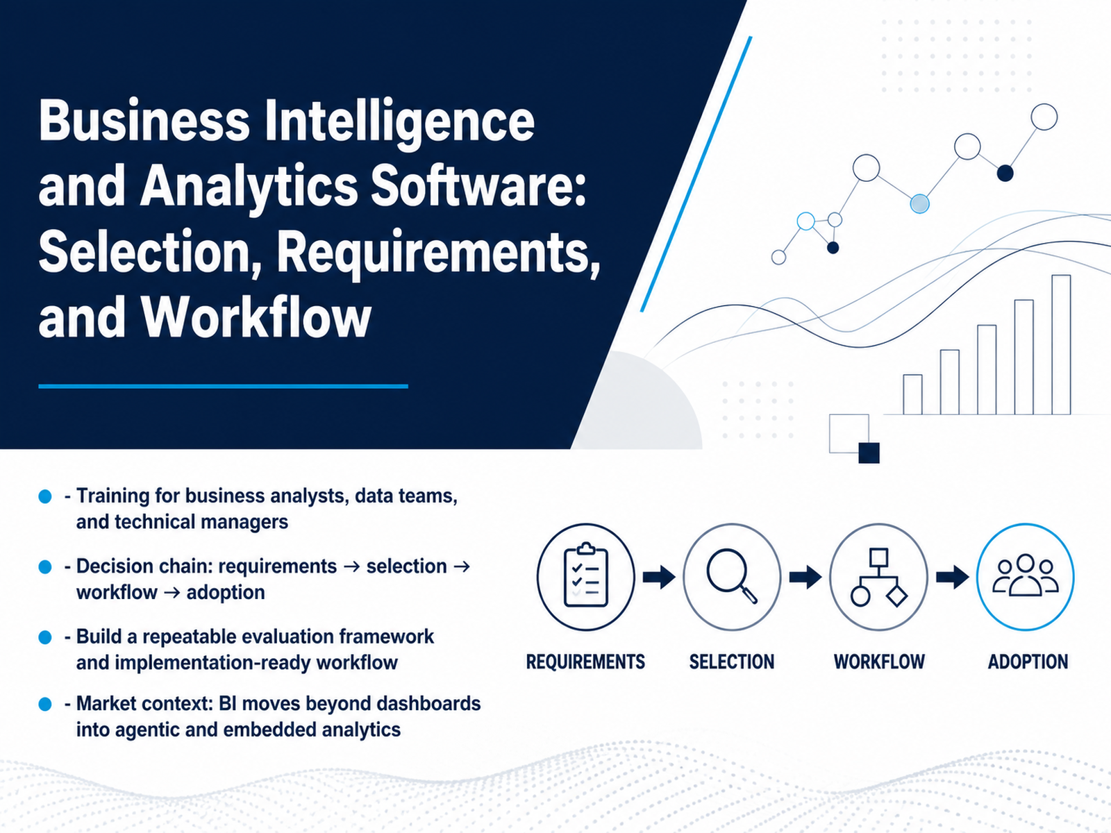 BI Analytics Software Selection and Workflow