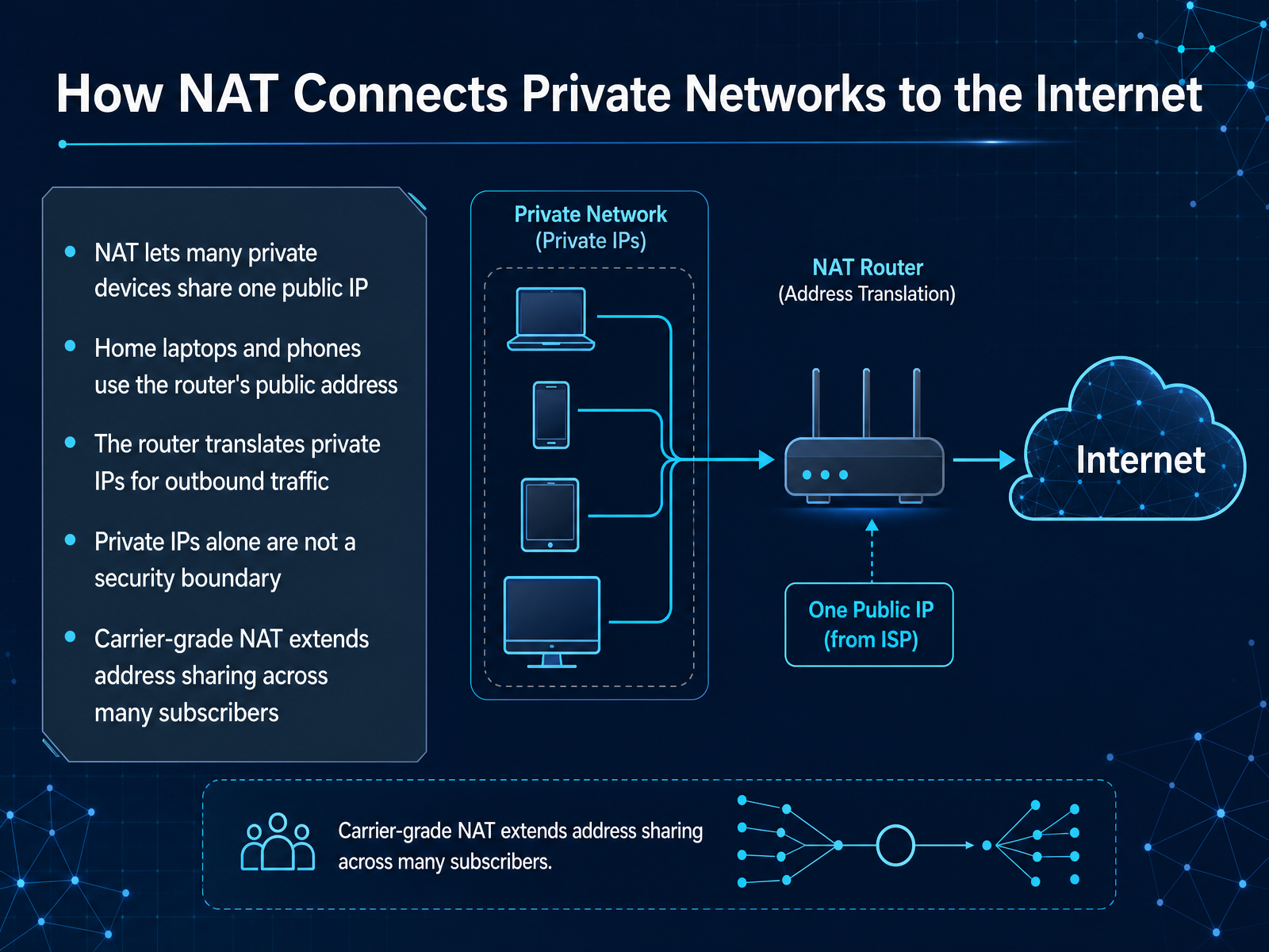 How NAT Connects Private Networks to the Internet