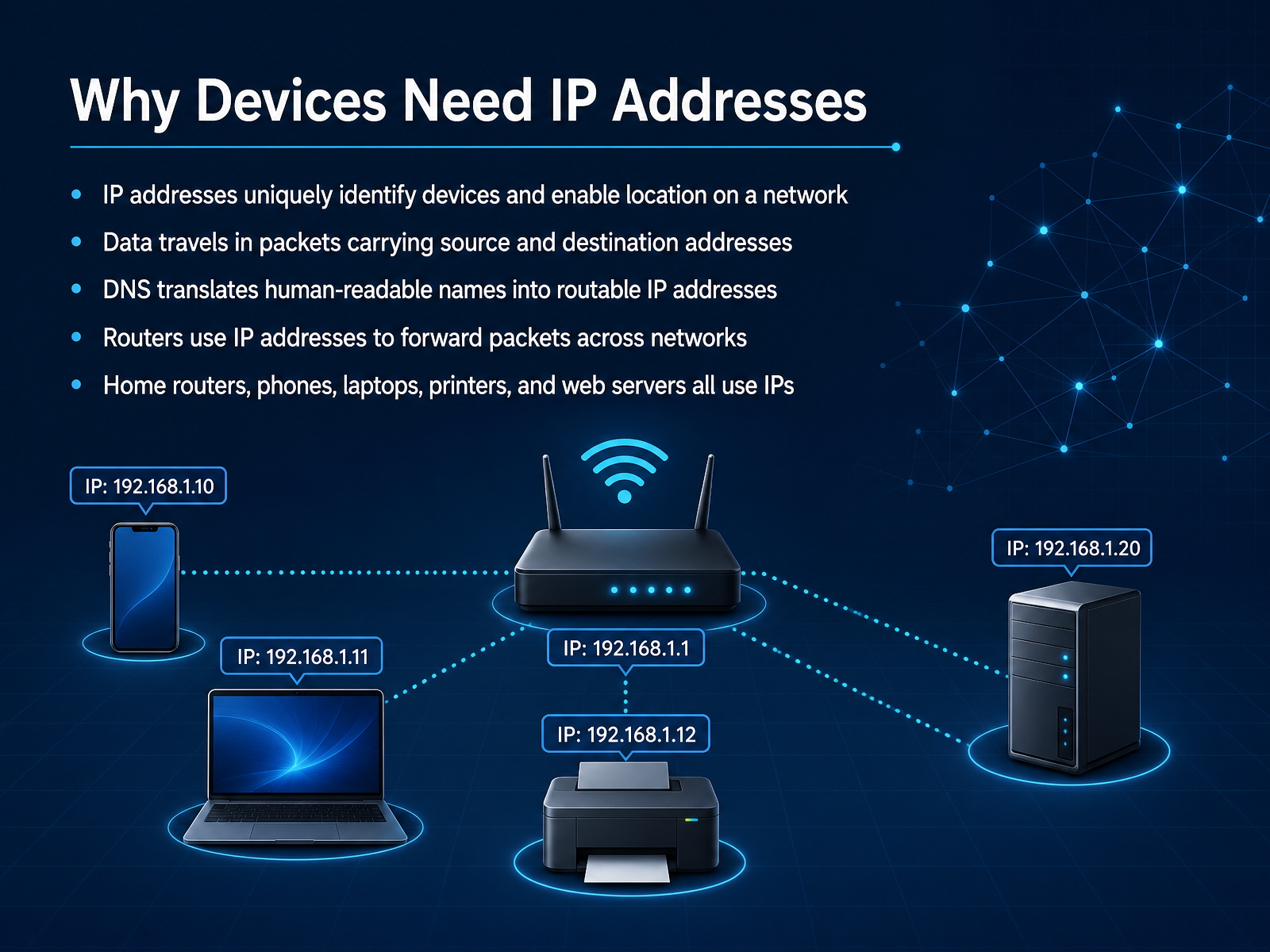 Why Devices Need IP Addresses