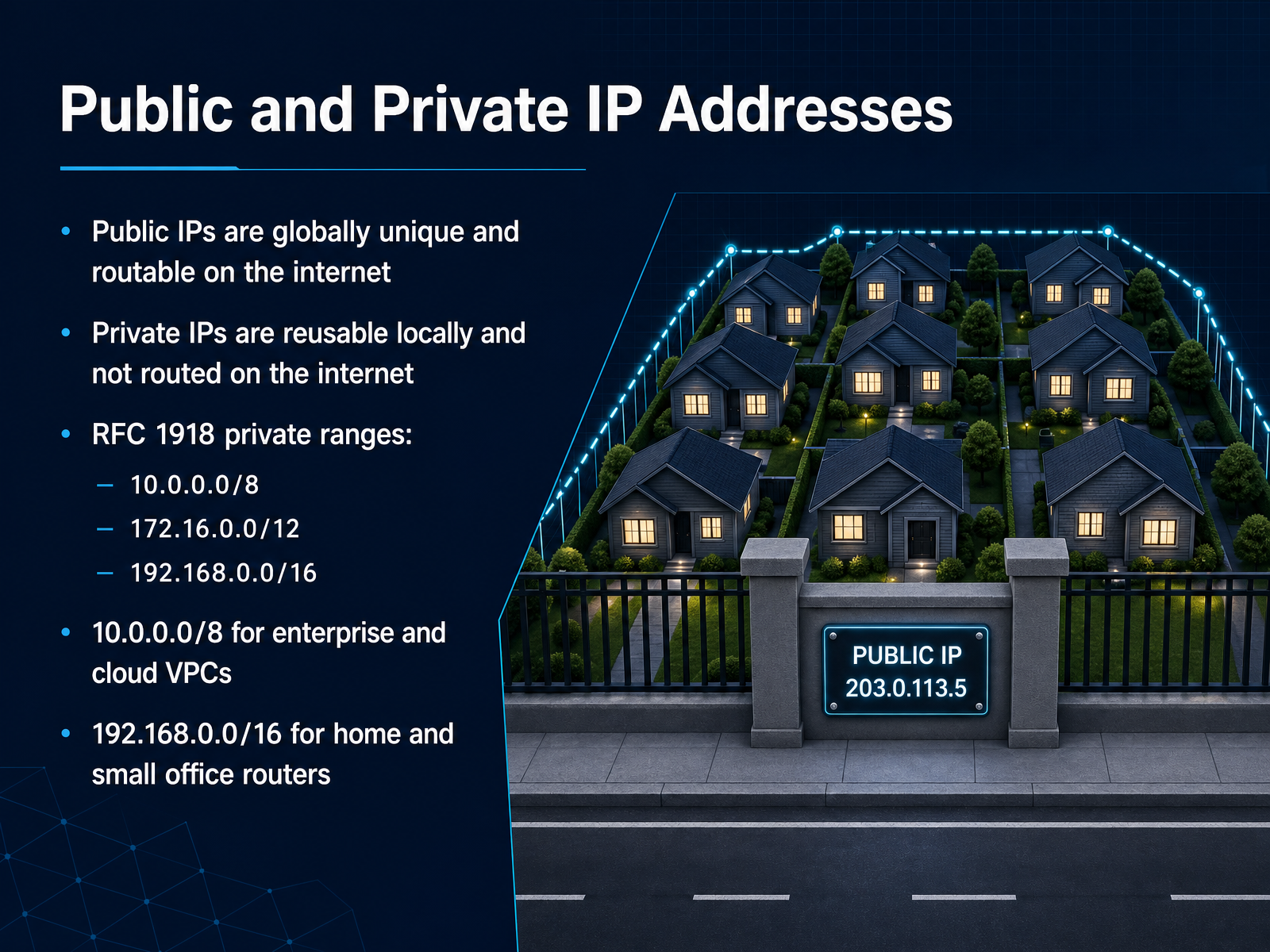 Public and Private IP Addresses