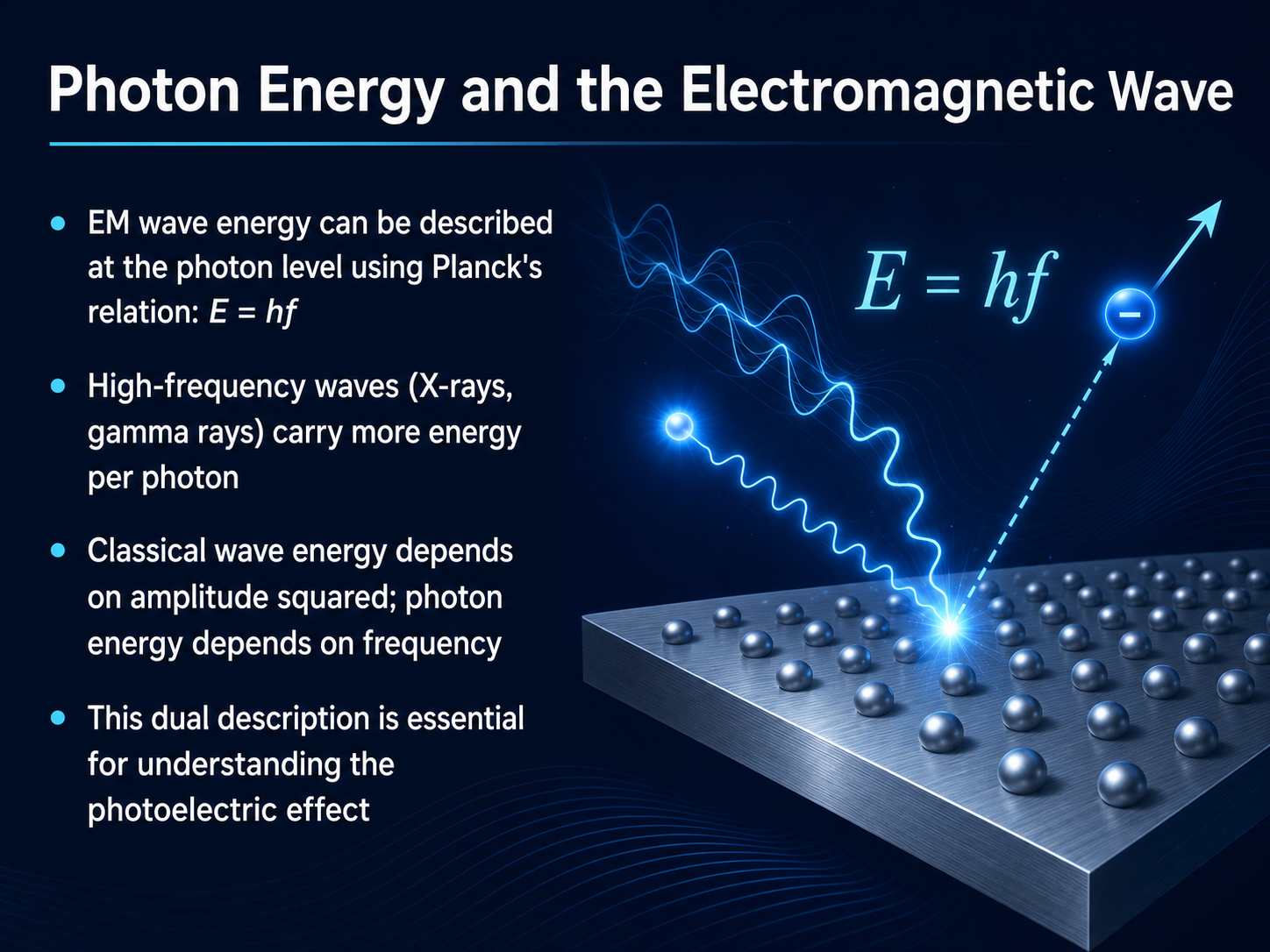Photon Energy and the Electromagnetic Wave