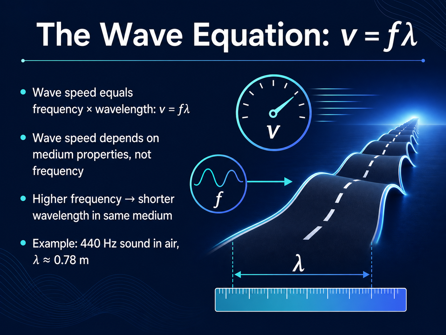 The Wave Equation: v = fλ
