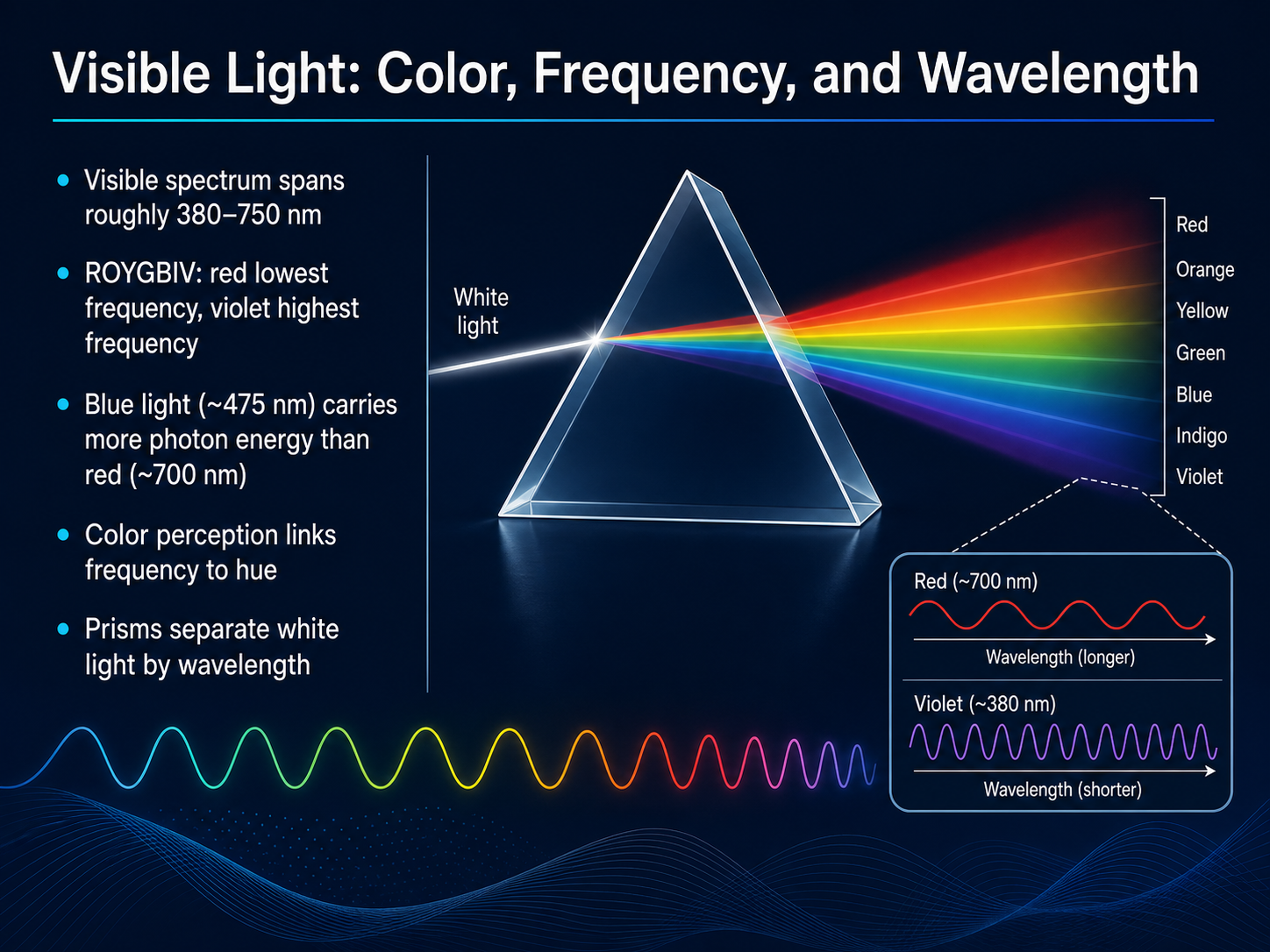 Visible Light: Color, Frequency, and Wavelength