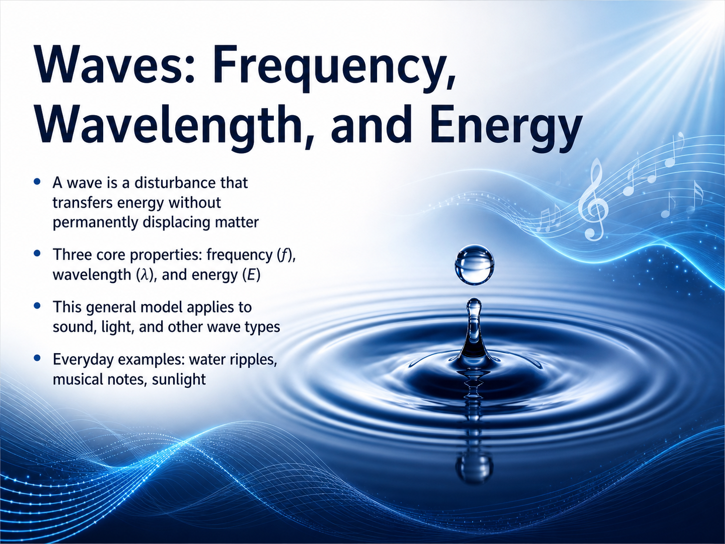 Waves: Frequency, Wavelength, Energy