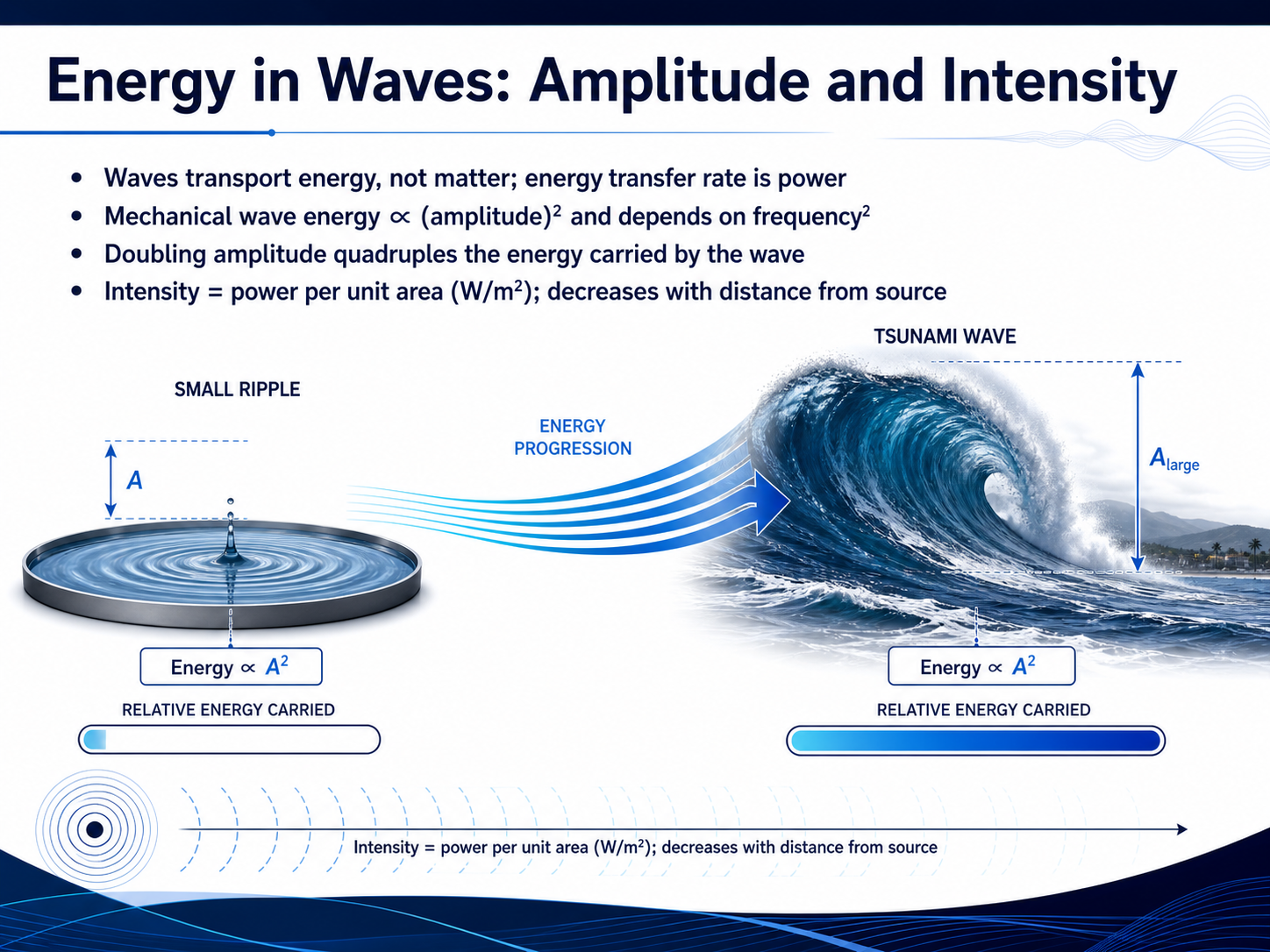 Energy in Waves: Amplitude and Intensity