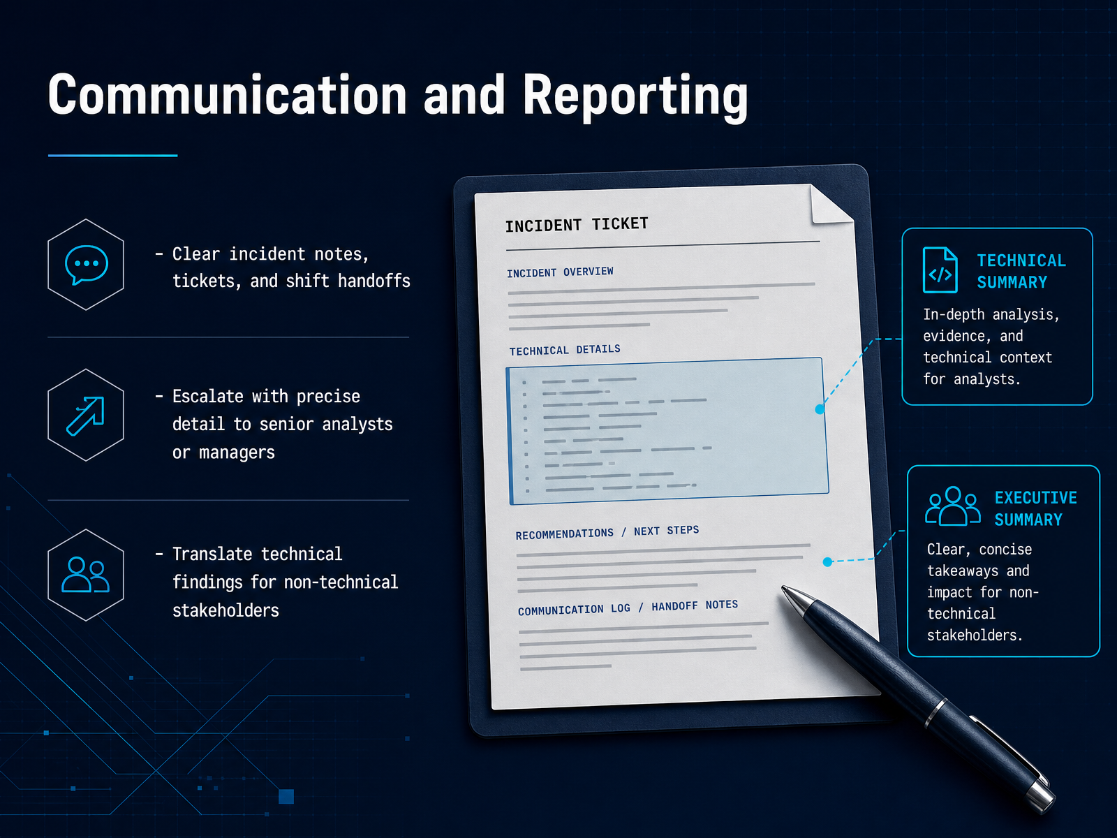 Communication and Reporting