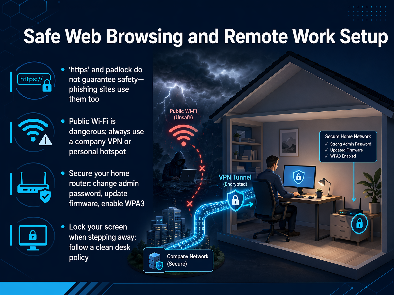 Safe Web Browsing and Remote Work Setup