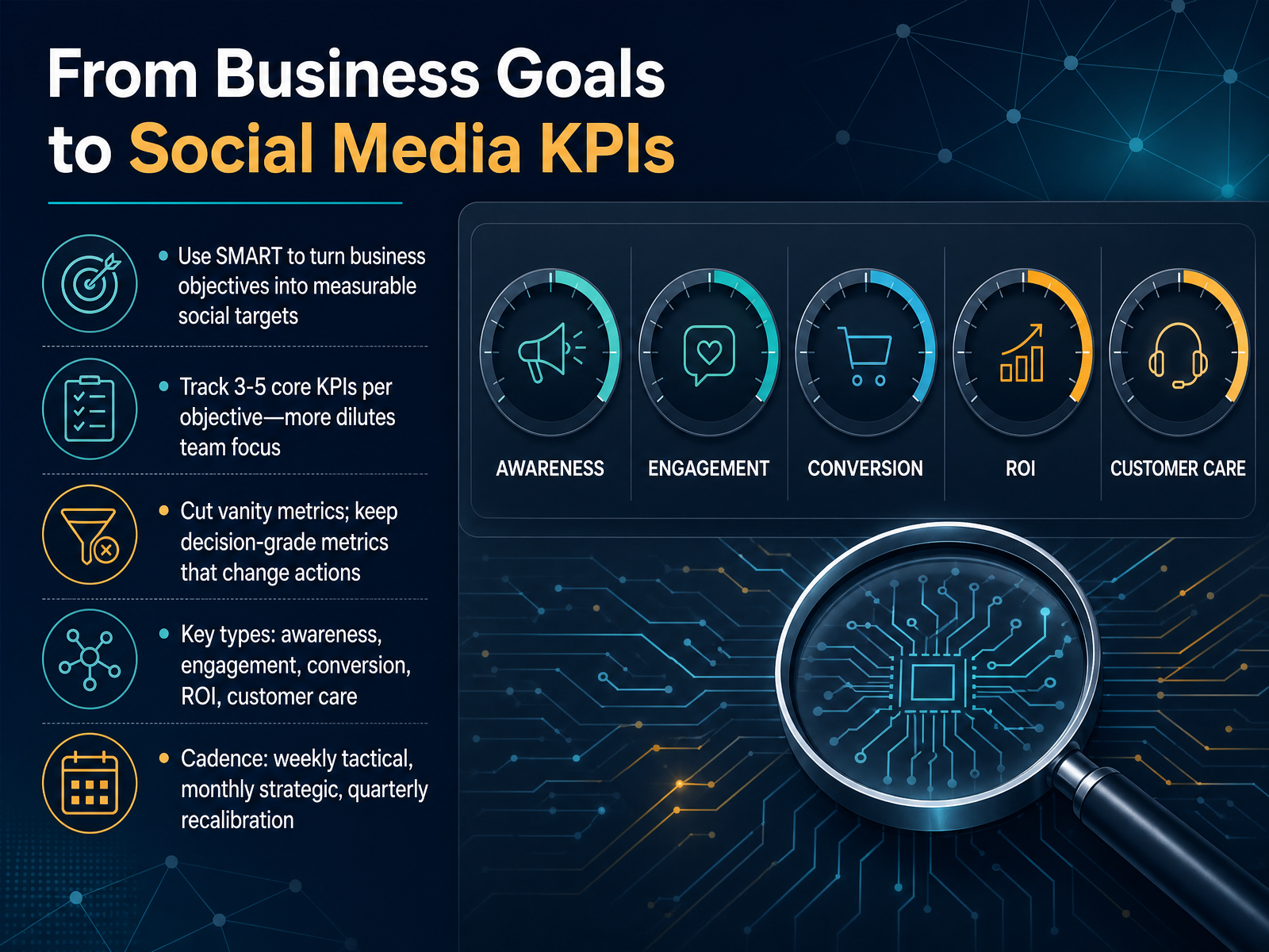 From Business Goals to Social Media KPIs
