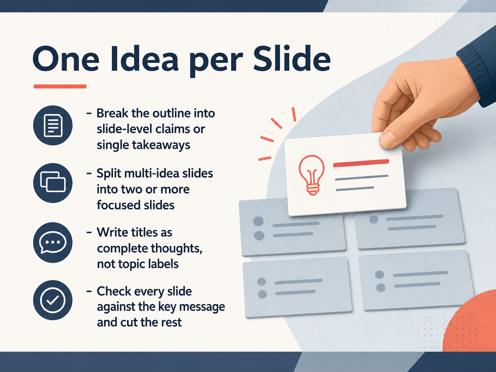 One Idea per Slide