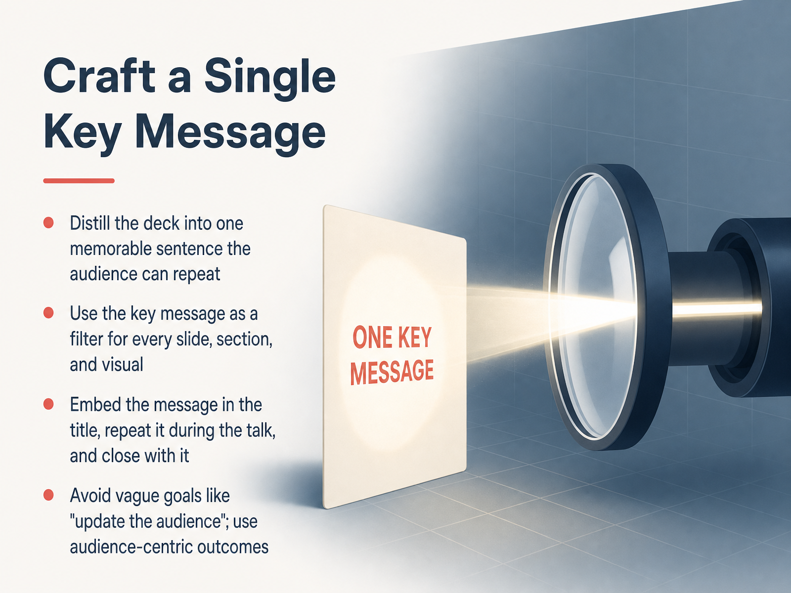 Craft a Single Key Message