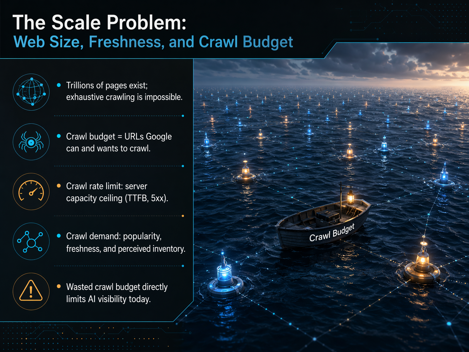 The Scale Problem: Web Size, Freshness, and Crawl Budget