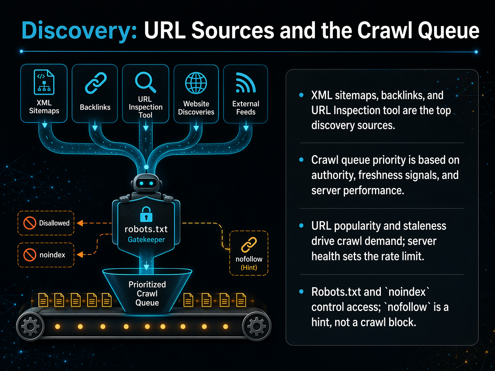 Discovery: URL Sources and the Crawl Queue