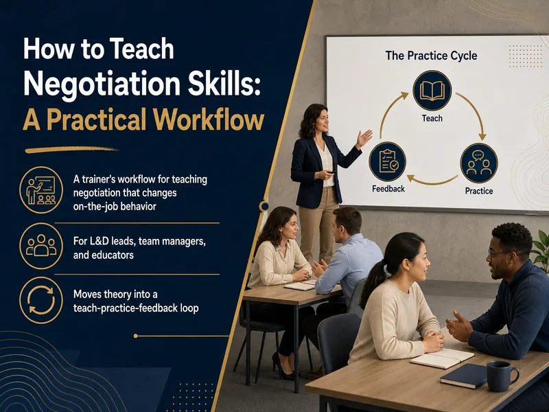Negotiation Teaching Workflow — digital-human course