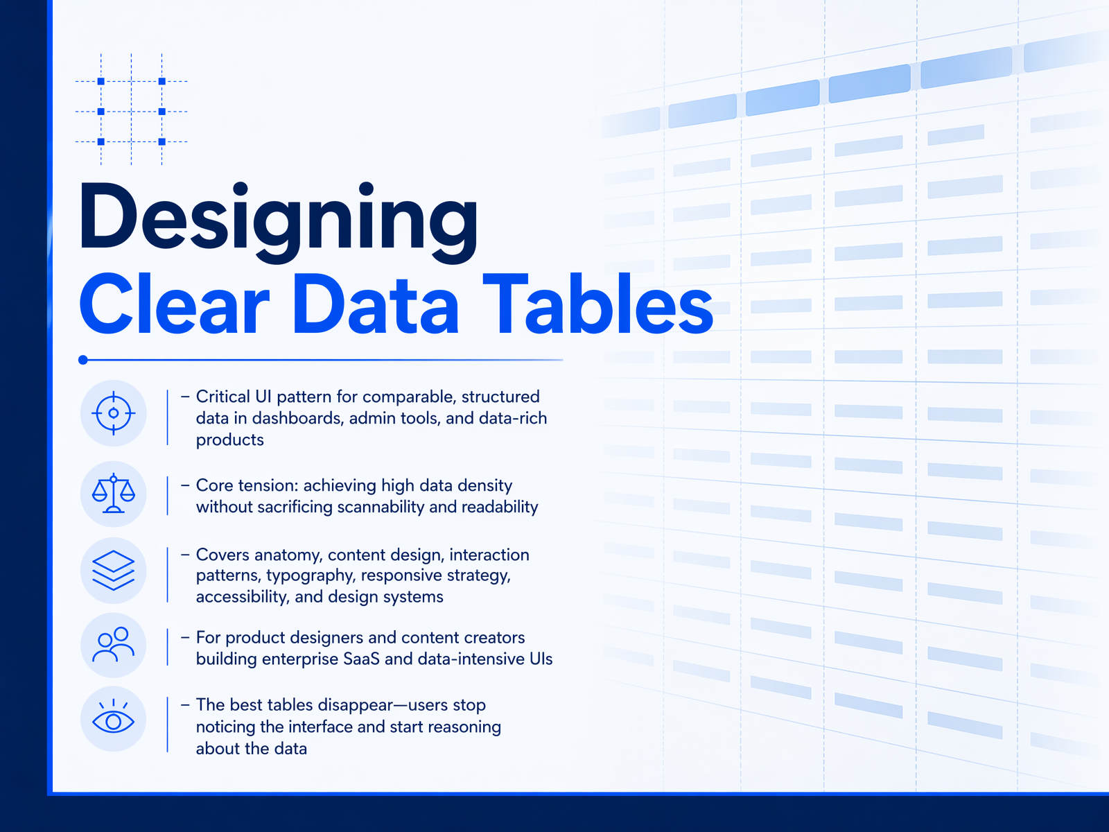 Designing Clear Data Tables