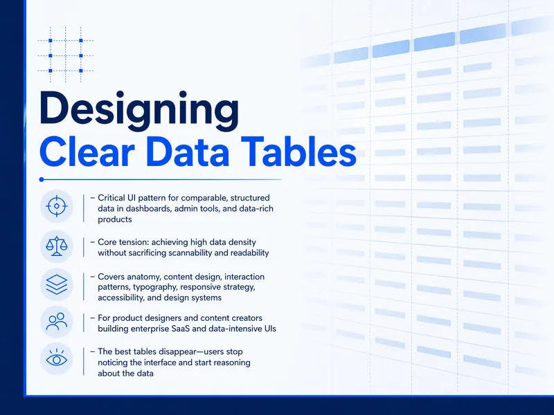 Designing Clear Data Tables — digital-human course